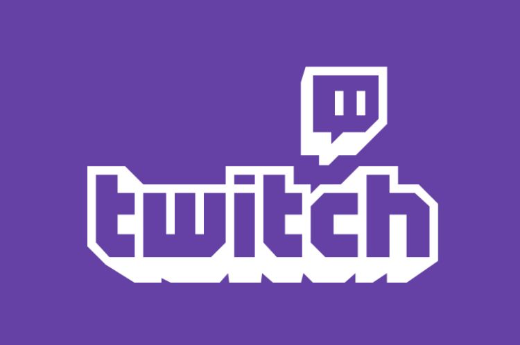 The Twitch Logo - a purple background with Twitch written in white