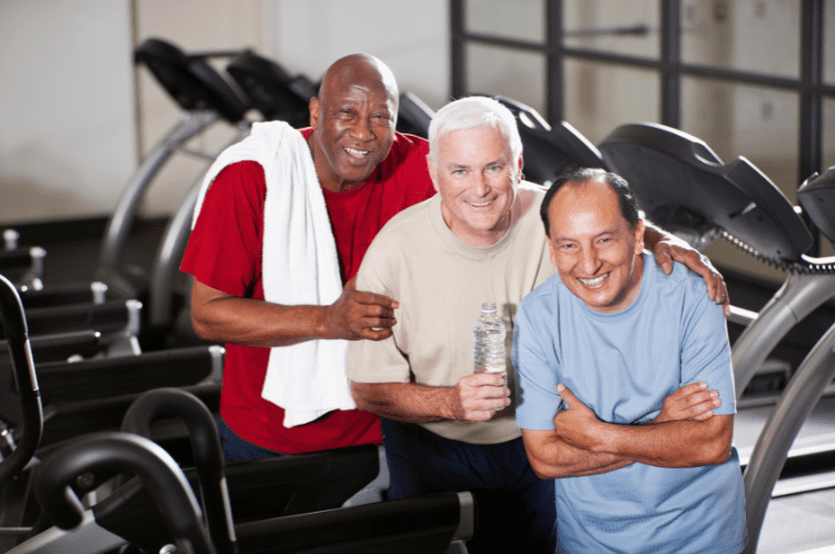 There’s no shame in being a man (1) Three men in a gym
