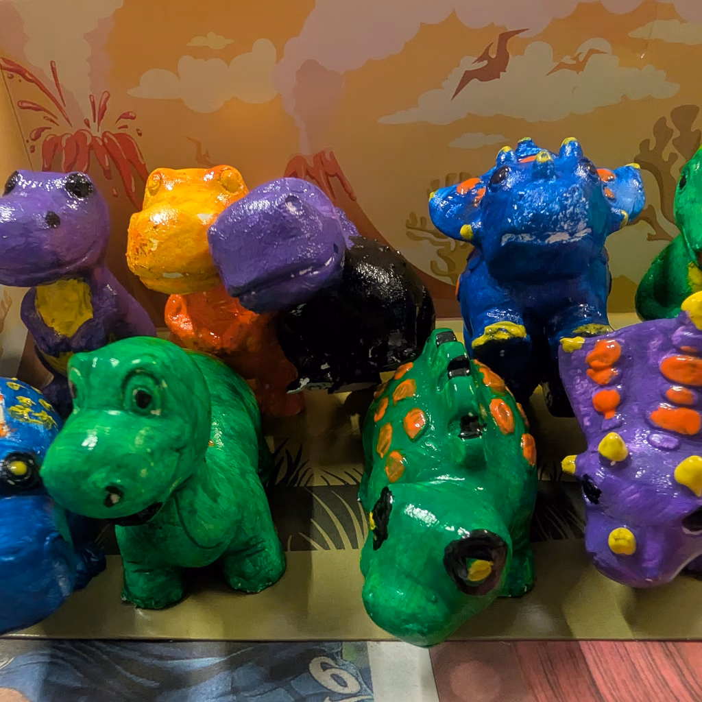Mindful Rainbow Dinosaurs Colourful dinosaur figurines
